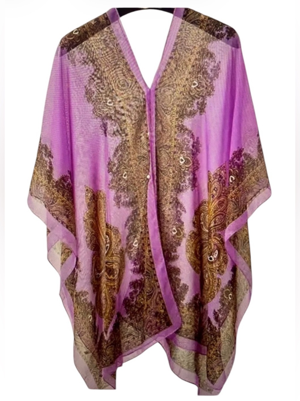 🔴Paisley Print Chiffon Shawl Scarf Wrap/ Poncho